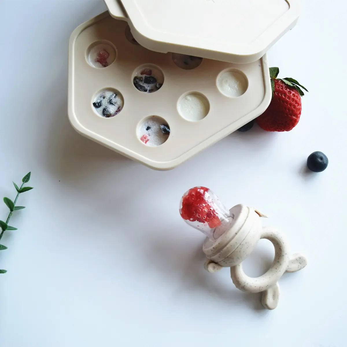 Silicone Baby Food Feeder and Freezer Tray